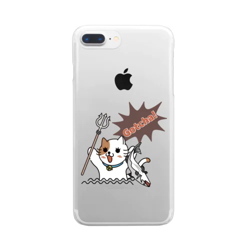 獲ったどー Clear Smartphone Case