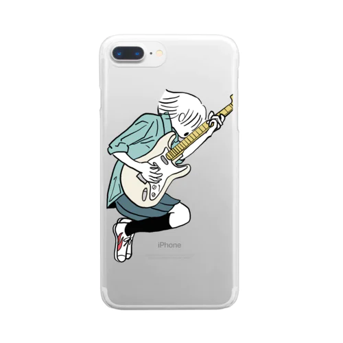 葵　ライブ　ギター Clear Smartphone Case