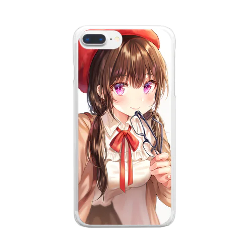 めがねちゃん。 Clear Smartphone Case