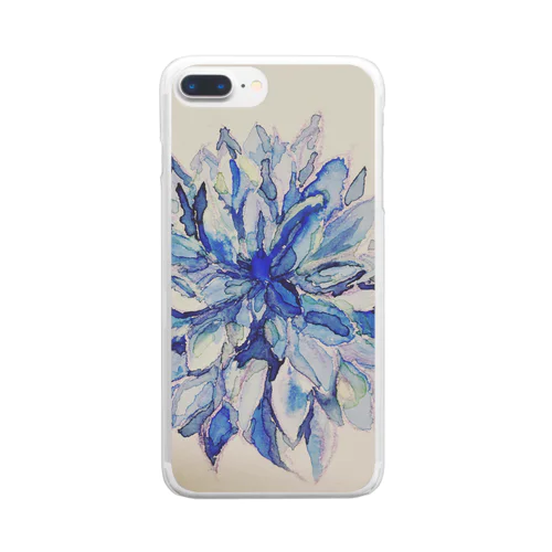 SOMETHING BLUE Clear Smartphone Case