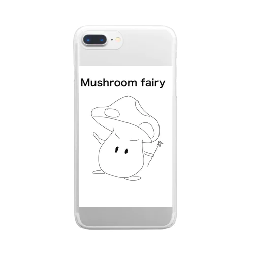 きのこの妖精 Clear Smartphone Case