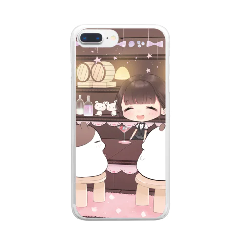 耳かきラジオ５スマホケース Clear Smartphone Case