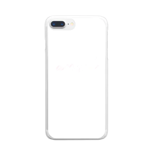 天使のホワイトケース Clear Smartphone Case