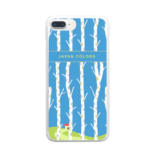 日本の背景（summer）  Clear Smartphone Case