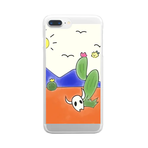 クマバチとメキシカンタイル Clear Smartphone Case