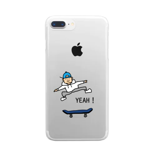 今日も絶好調なポールくん Clear Smartphone Case