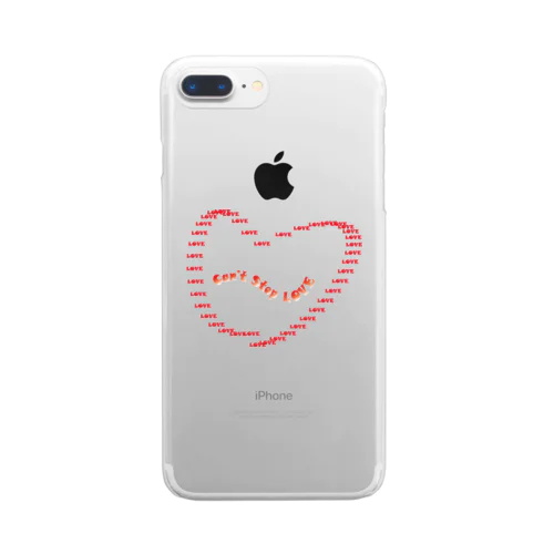 can’t stop love Clear Smartphone Case