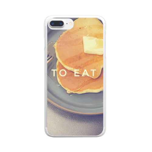 I want to eat sweets🥞 Clear Smartphone Case