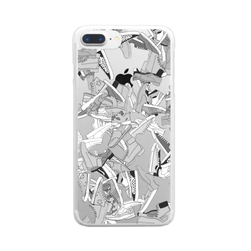 shoes_mono Clear Smartphone Case