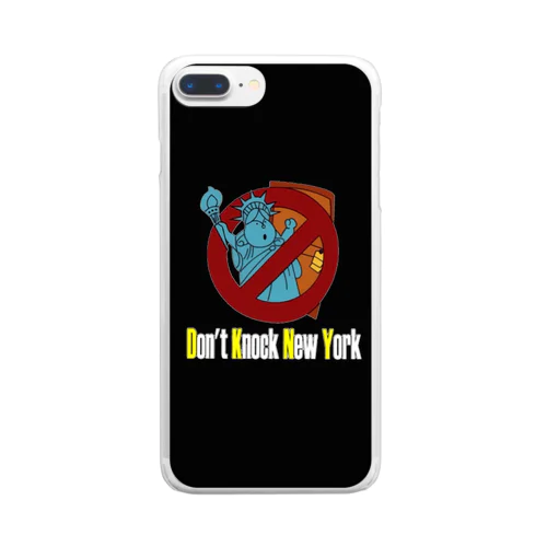 Don't　knock New York クリアスマホケース