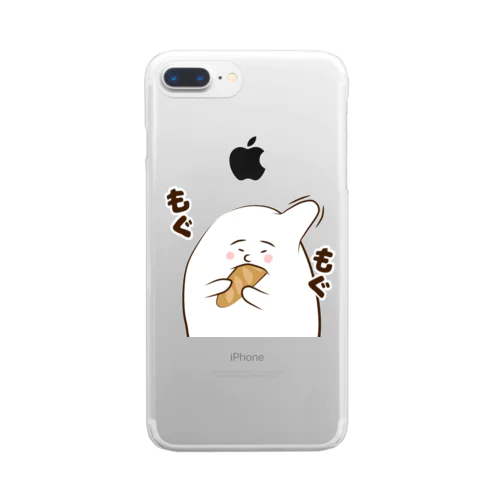 ゆるいおもち(カラー) Clear Smartphone Case