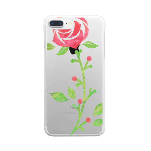 薔薇 Clear Smartphone Case