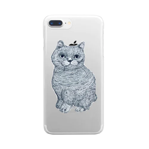 猫さん Clear Smartphone Case