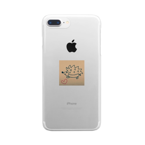 幸せハリネズミ Clear Smartphone Case