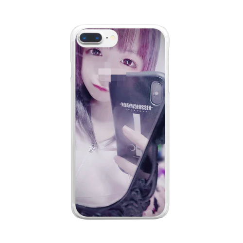 鏡の自分 Clear Smartphone Case