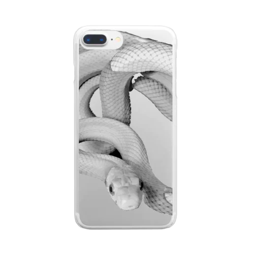 白蛇 透け感 Clear Smartphone Case