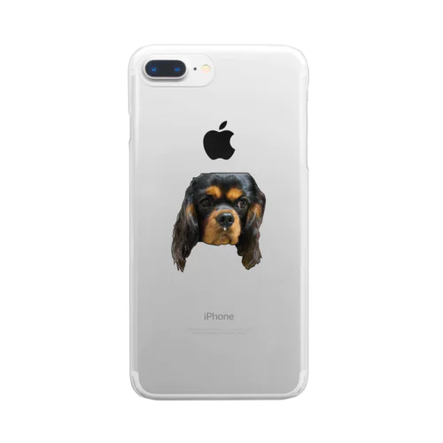 鼻水垂れ犬 Clear Smartphone Case