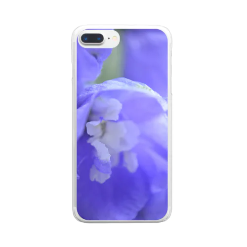 Delphinium デルフィニウム Clear Smartphone Case