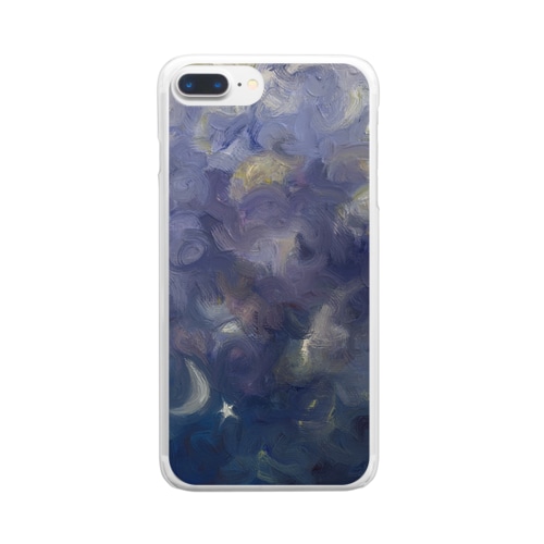 つきときんせい Clear Smartphone Case