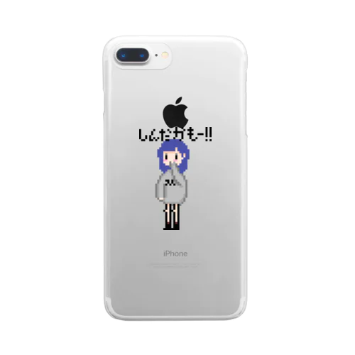 青髪 女の子 Clear Smartphone Case