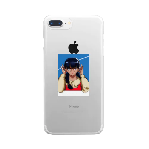 眼鏡の女の子 Clear Smartphone Case