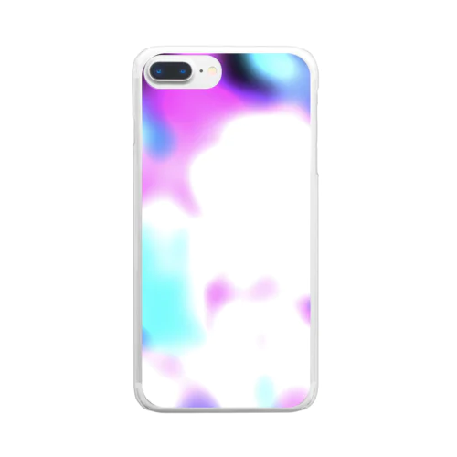 neon pattern Clear Smartphone Case