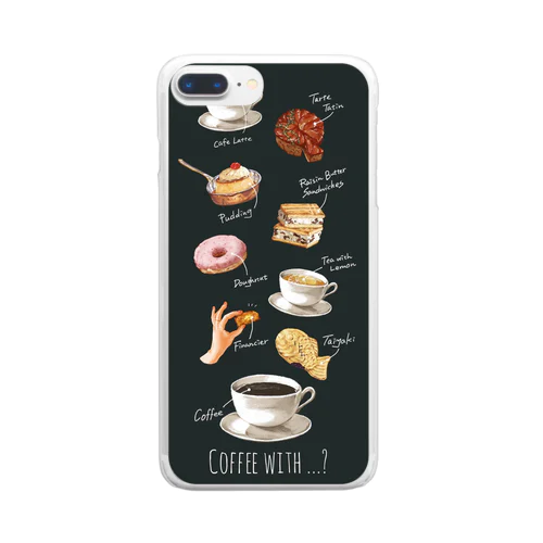 Coffee with...? Clear Smartphone Case