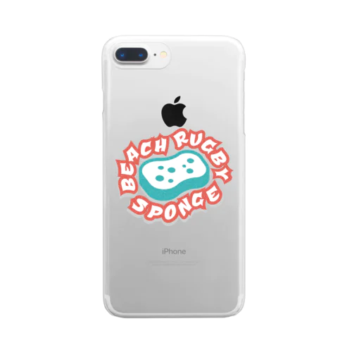 BEACH RUGBY SPONGE Clear Smartphone Case