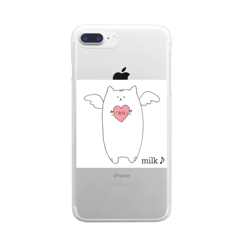 milk♪のグッズ クリアスマホケース