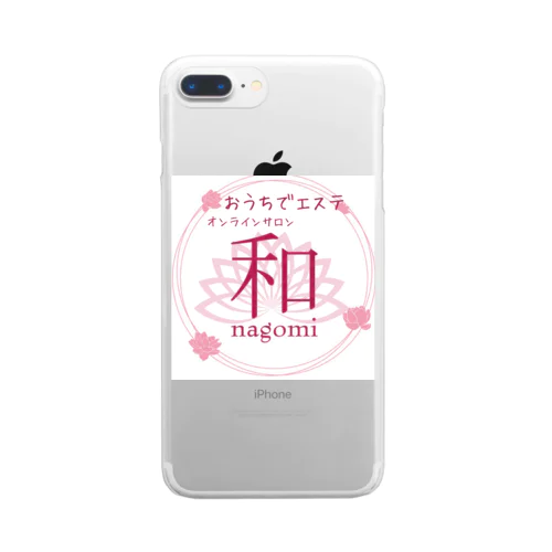 おうちエステ　オンラインサロン〜nagomi〜オリジナルグッズ Clear Smartphone Case