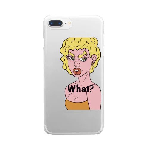 CoolなEnglish Speaker(what) Clear Smartphone Case
