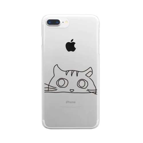 にゃんこ Clear Smartphone Case