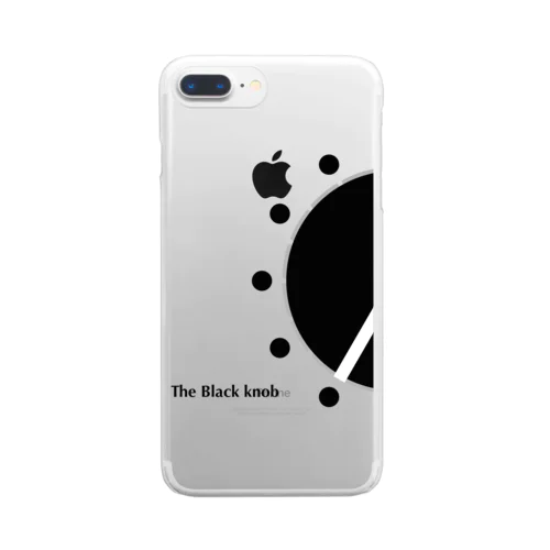 Knob series The Black knob SP case クリアスマホケース