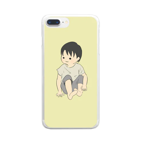 座ろ Clear Smartphone Case