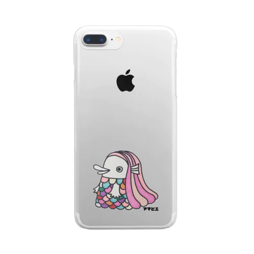 アマビエちゃん Clear Smartphone Case