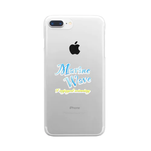 Marine☆Wave Clear Smartphone Case