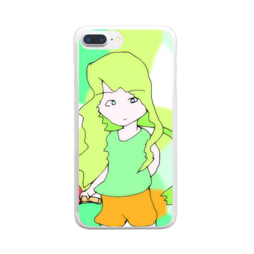 ナウ・ガール５６ Clear Smartphone Case