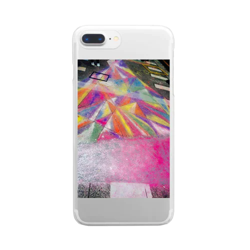 Tokyo  Colorful Road Clear Smartphone Case