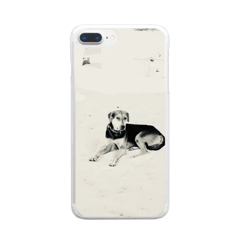 Cool Beach DOG Clear Smartphone Case