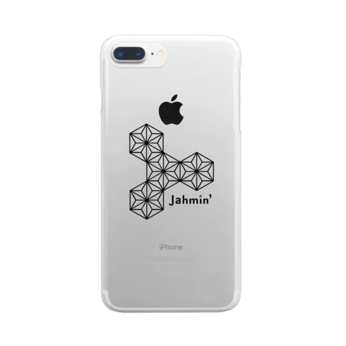 Jahmin 麻柄 logo Clear Smartphone Case