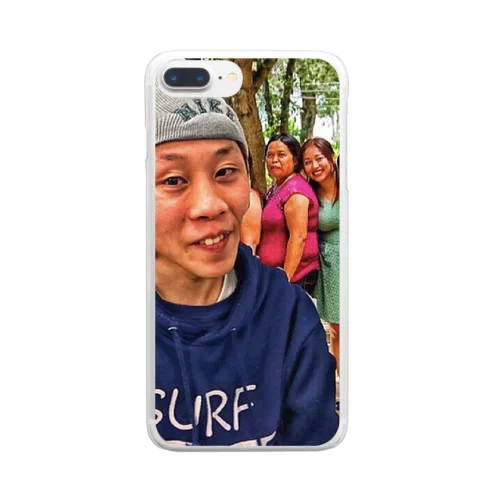 かべたいすけ Clear Smartphone Case