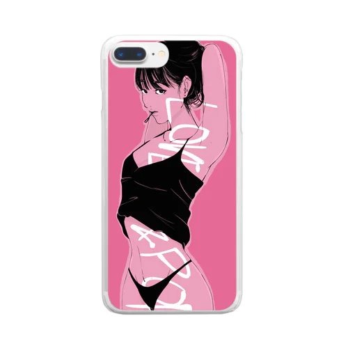 pink! Clear Smartphone Case