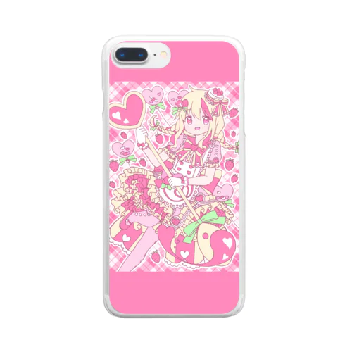 いちごショートケーキの魔法少女 Clear Smartphone Case