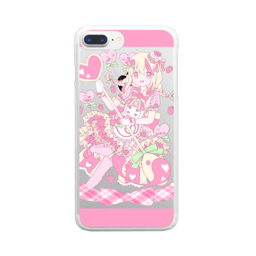 いちごショートケーキの魔法少女 Clear Smartphone Case