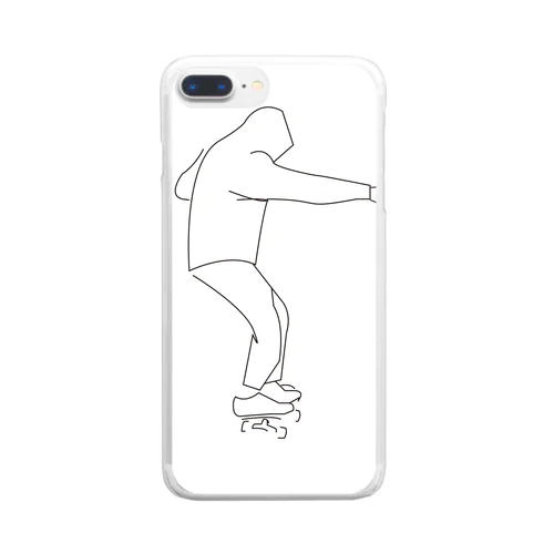 skate graphics Clear Smartphone Case