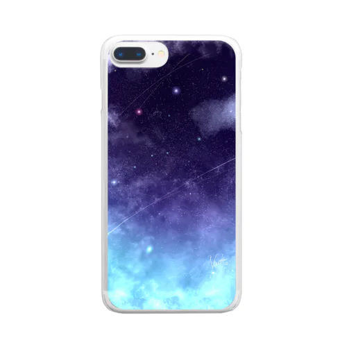 星.夜空(night sky・star) Clear Smartphone Case