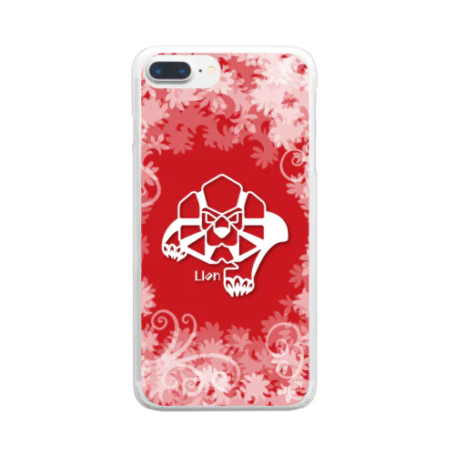 aniまる Lion / sp-case-c Clear Smartphone Case