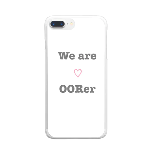 WeareOORerシリーズ クリアスマホケース