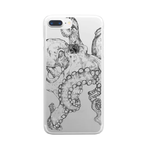  octopusmono Clear Smartphone Case