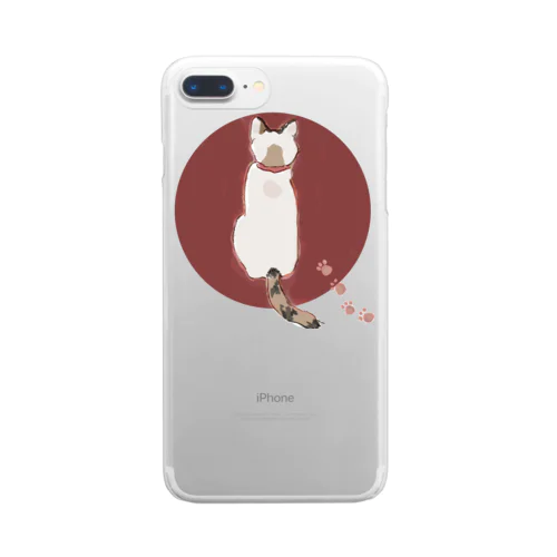 ねこややデカ尻あんよ Clear Smartphone Case